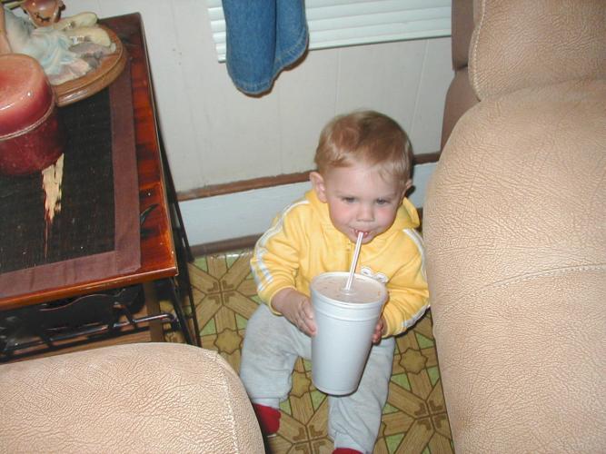 Blaise stealing some coke 3-15-06_001